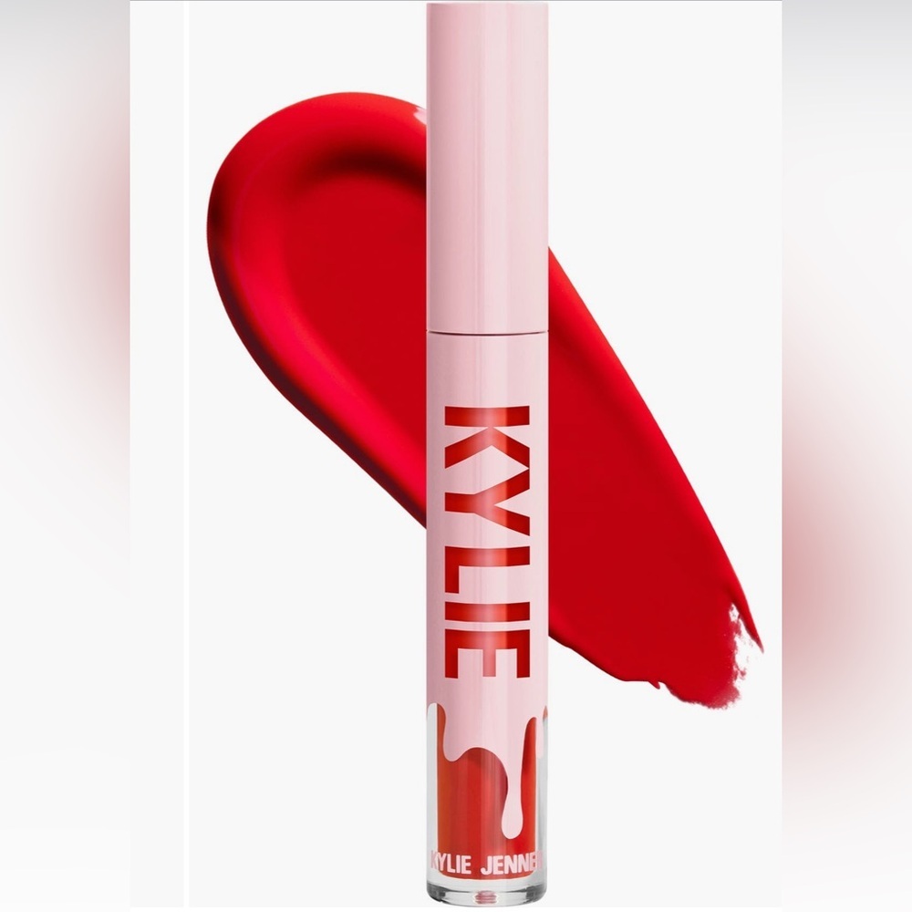 Kylie Cosmetics 340 Lip Shine Lacquer Lipstick Lipgloss, 416 Don’t @ Me 0.09oz